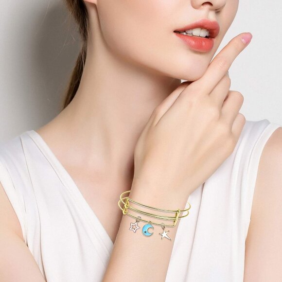 Versatile 60Pcs Gold Bangles - Adjustable Wire Blank Bracelets for All Occasions - Picture 5 of 7